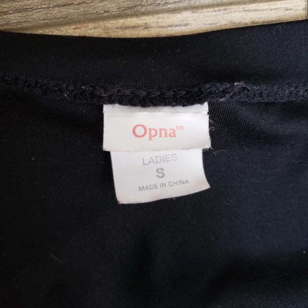 Opna S Black Moisture Wicking Athletic Shirt - Picture 3 of 7